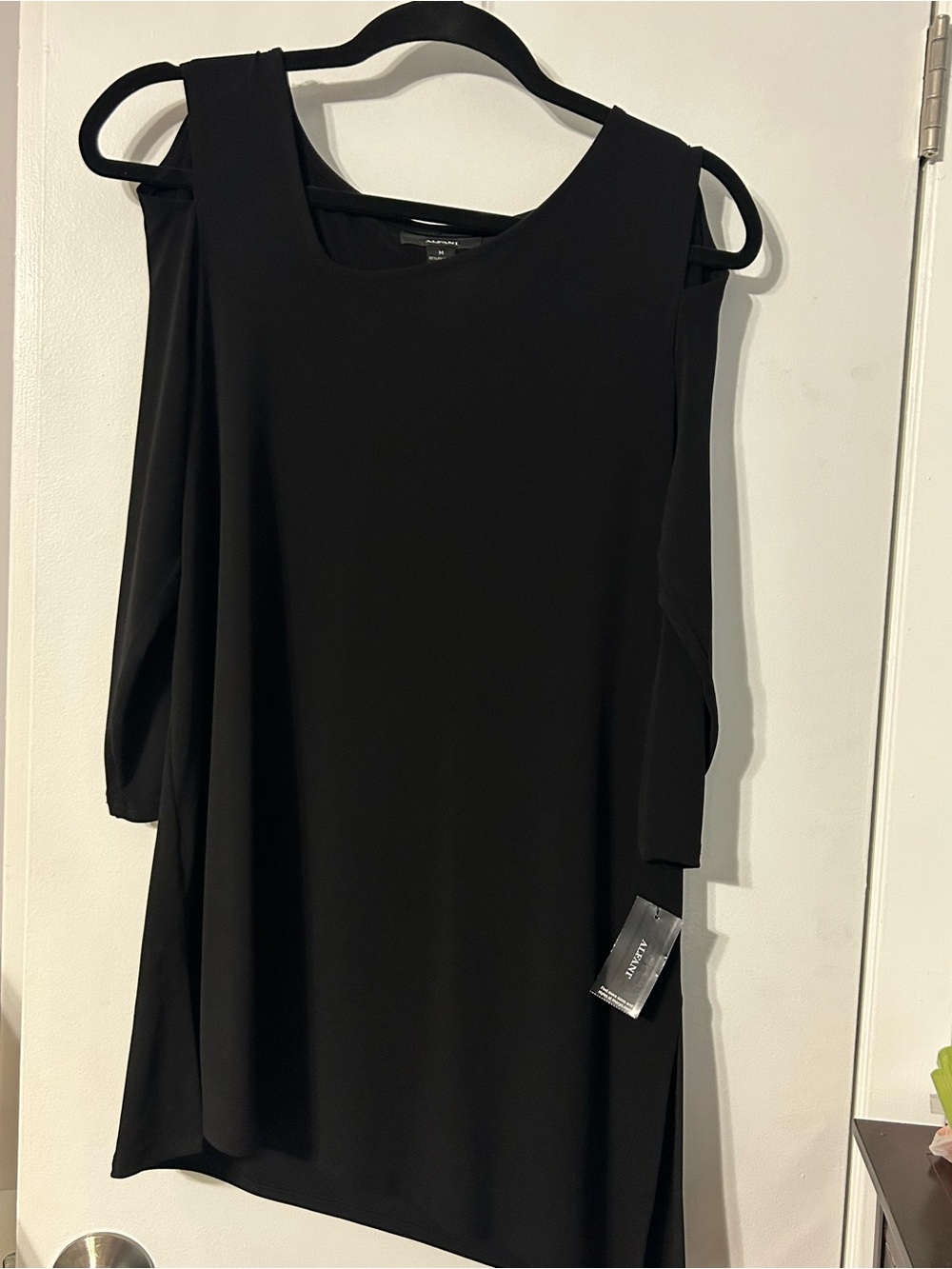Alfani Black Cold-Shoulder Women's shirt